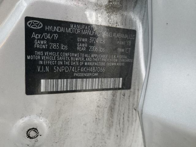 2019 HYUNDAI ELANTRA SE - 5NPD74LF4KH487066