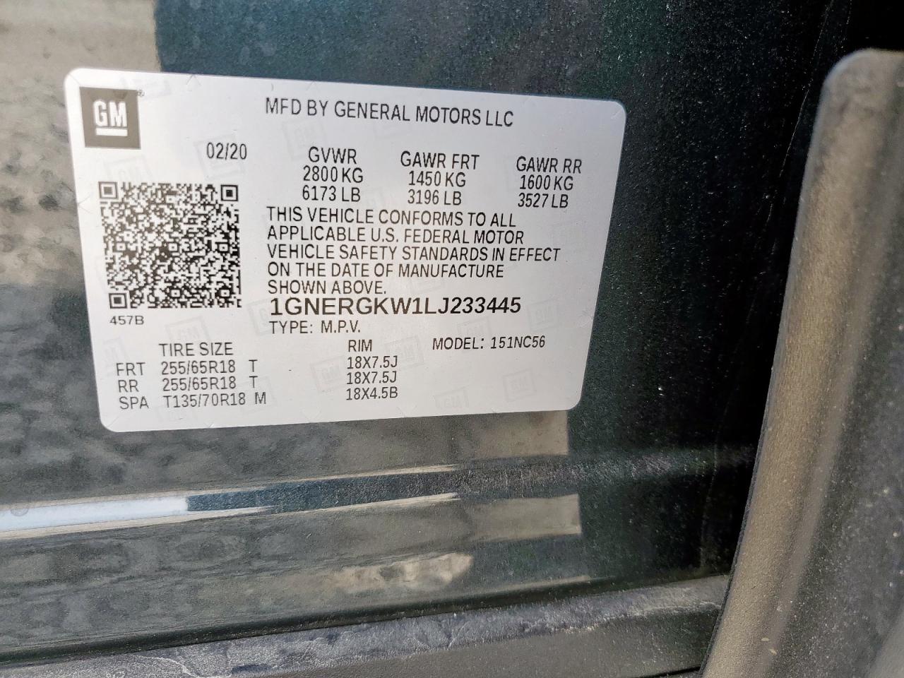 CHEVROLET TRAVERSE LT