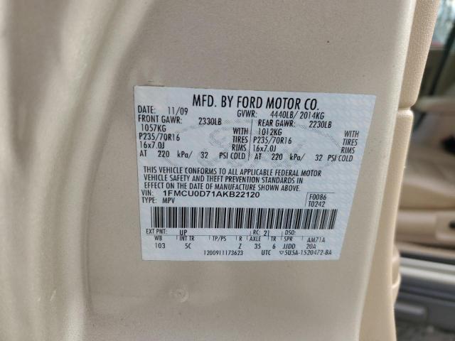 2010 FORD ESCAPE XLT #3287665034