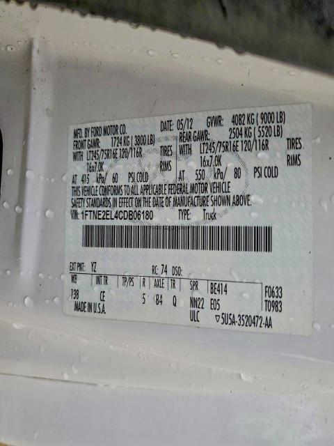 2012 FORD ECONOLINE #3303799443