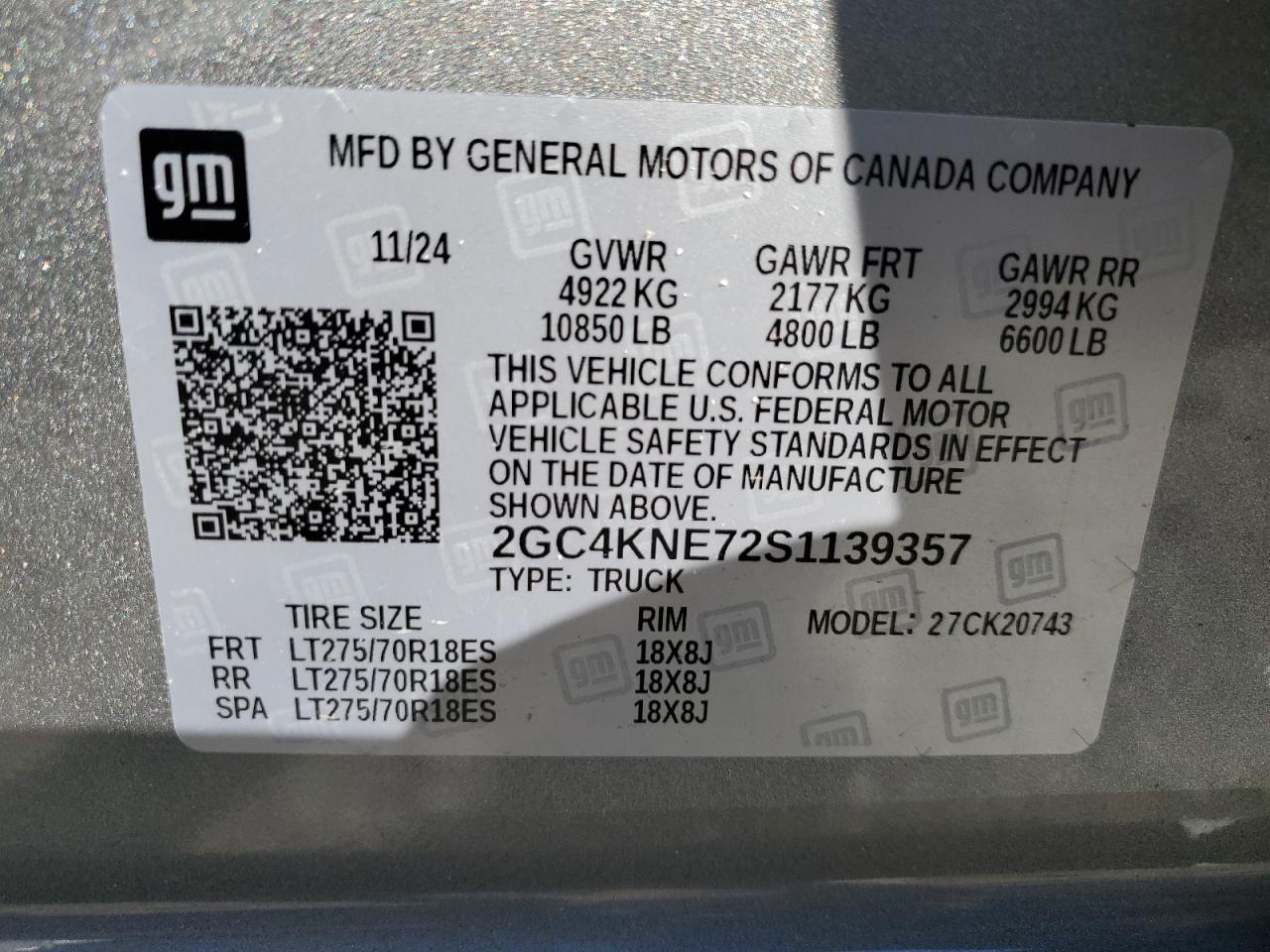 Lot #3298114155 2025 CHEVROLET SILVERADO