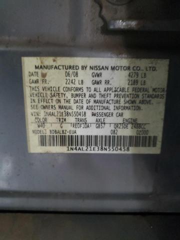 2008 NISSAN ALTIMA 2.5 #3291187961