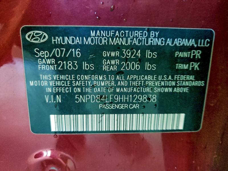 2017 HYUNDAI ELANTRA SE #3301574364