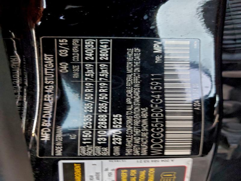 2015 MERCEDES-BENZ GLK 350 #3298285033