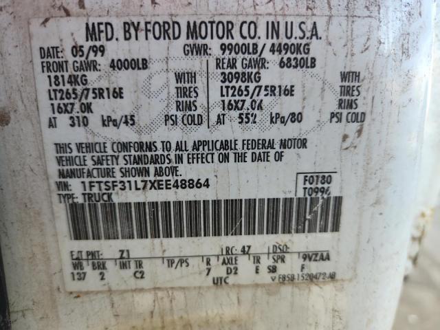 1999 FORD F350 SRW S #3292413272