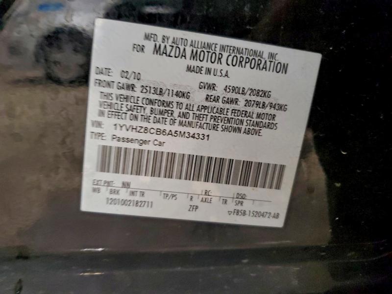 2010 MAZDA 6 S #3302909049