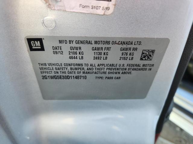 2013 CHEVROLET IMPALA LT - 2G1WG5E30D1148710