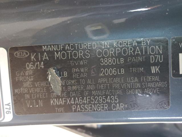 2015 KIA FORTE LX #3294423523