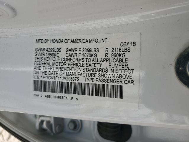 2018 HONDA ACCORD LX #3309334975