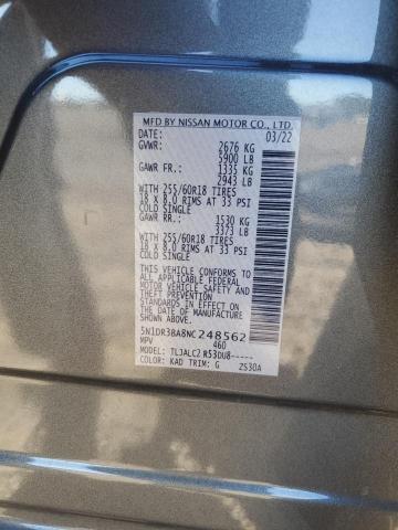 2022 NISSAN PATHFINDER #3290301213