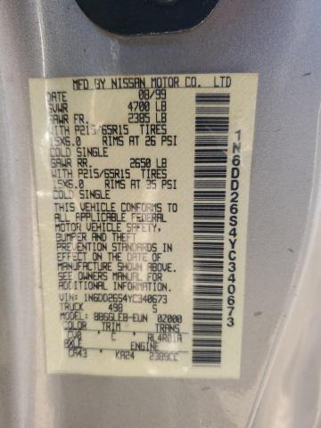 2000 NISSAN FRONTIER K #3292462682