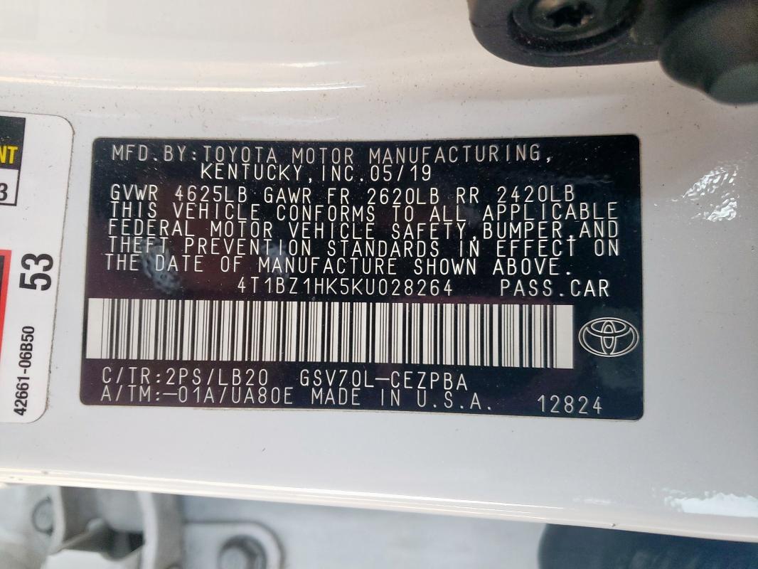 2019 TOYOTA CAMRY XSE #3291482010