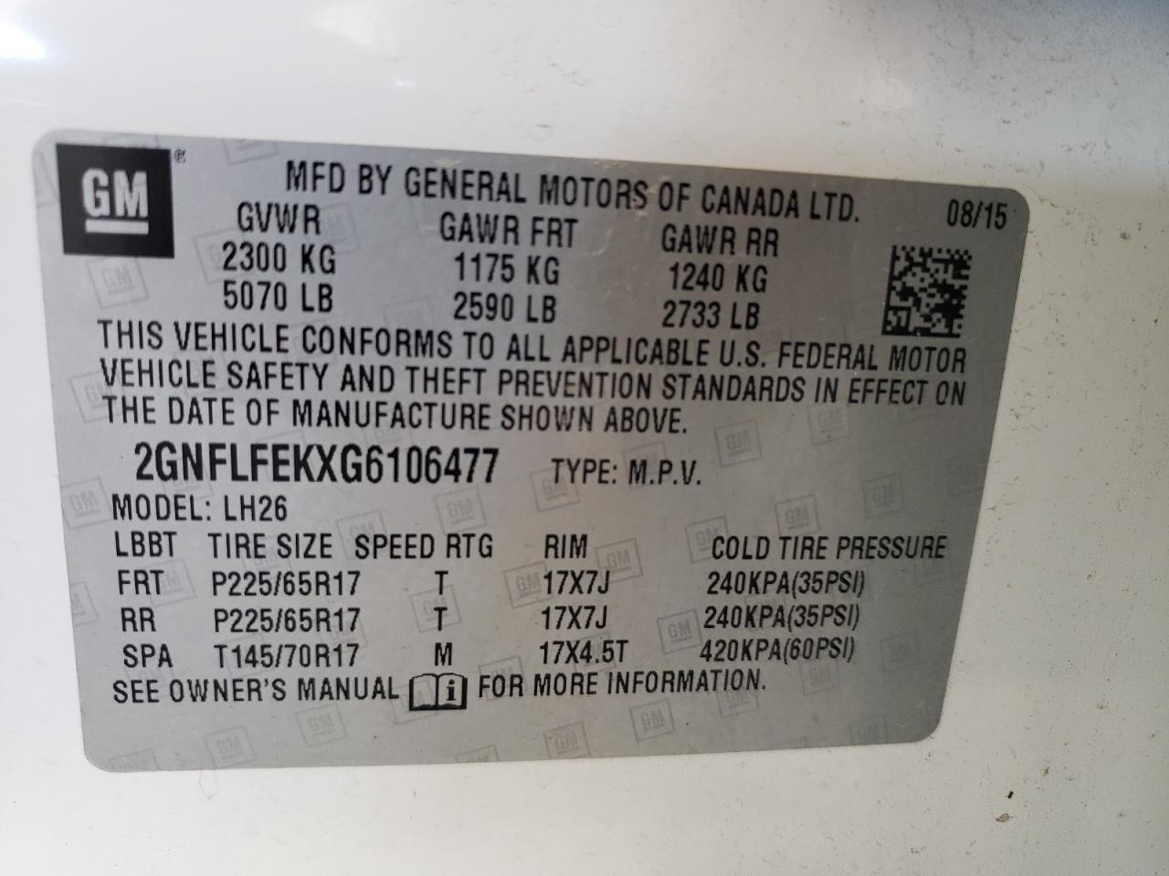 CHEVROLET EQUINOX LT