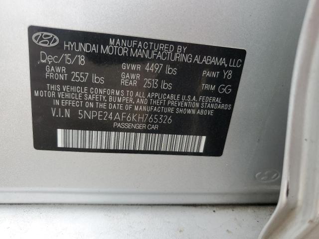 2019 HYUNDAI SONATA SE #3301847435