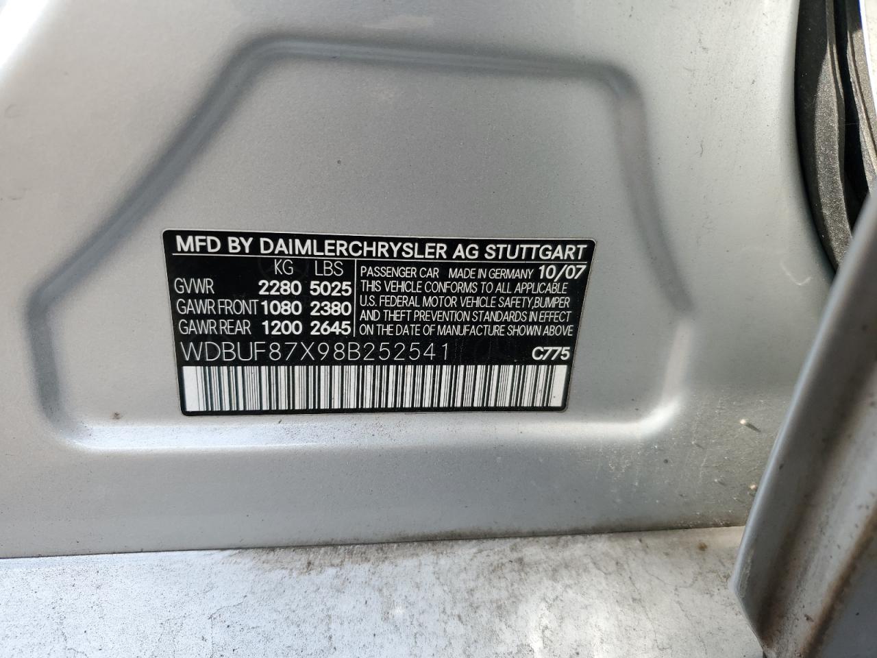 Lot #3286511157 2008 MERCEDES-BENZ E 350 4MAT