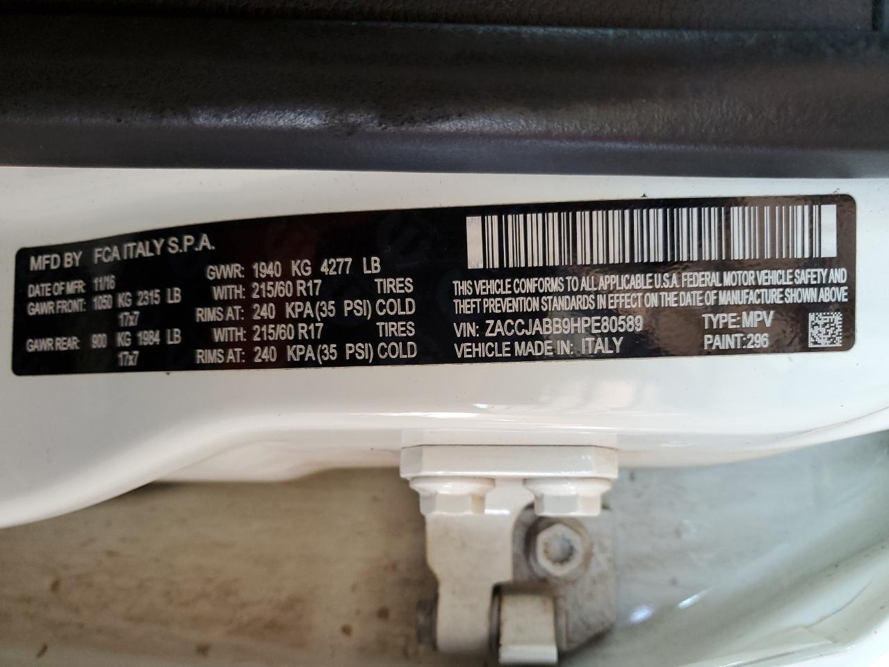 JEEP RENEGADE LATITUDE