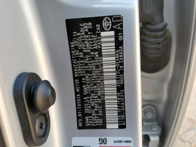 2014 TOYOTA COROLLA L #3292471681