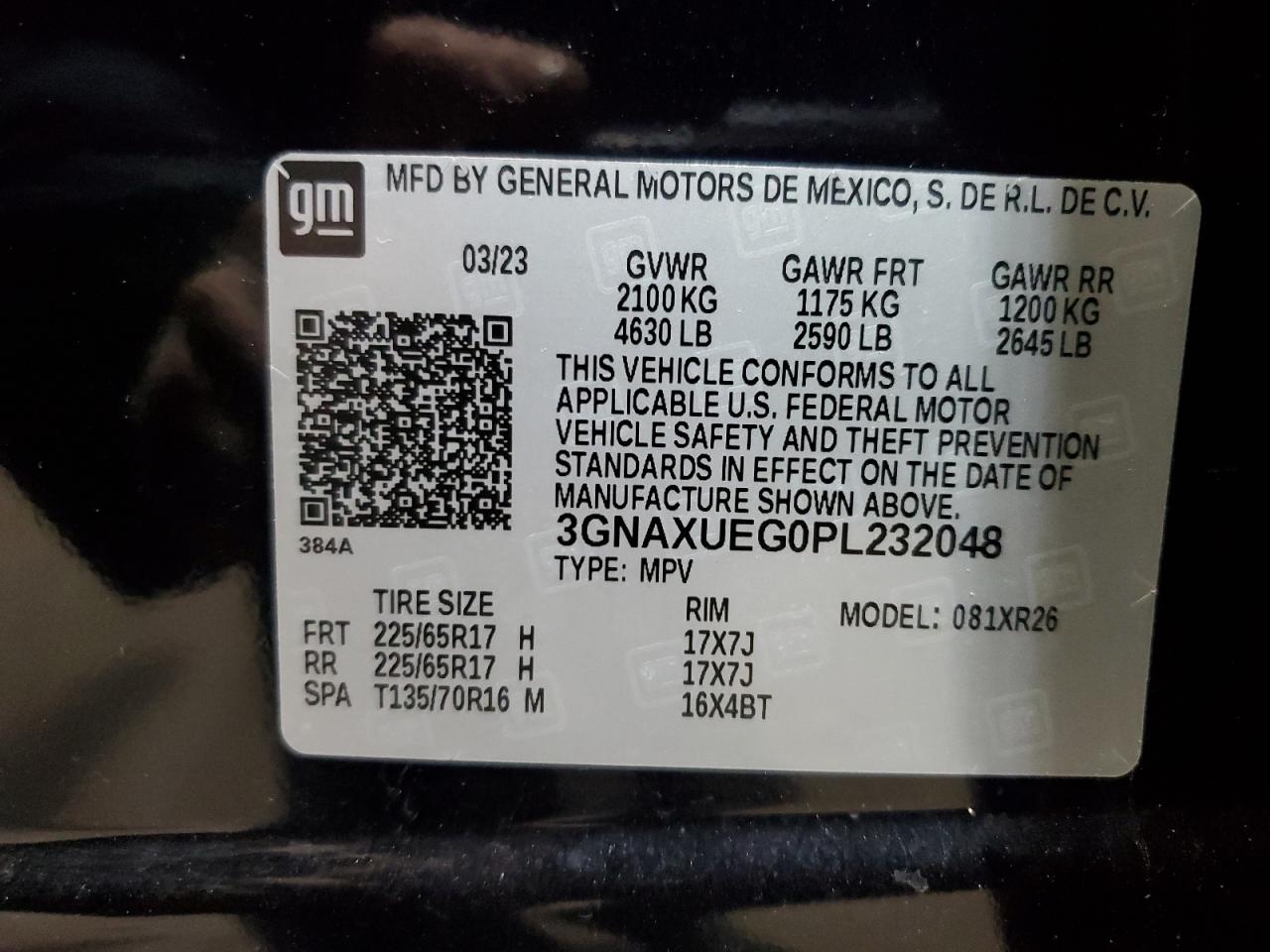 CHEVROLET EQUINOX LT