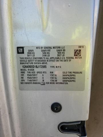 2011 CHEVROLET TRAVERSE L - 1GNKREED1BJ172985