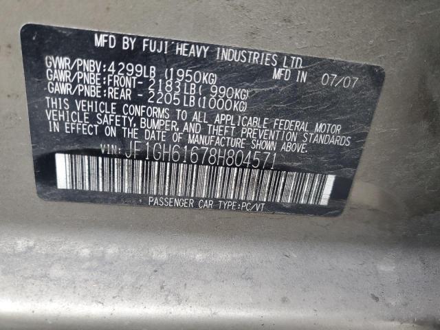 2008 SUBARU IMPREZA 2. #3284923944