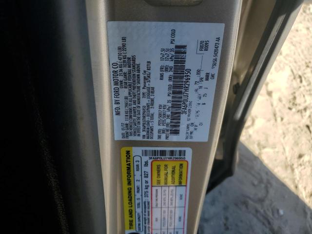 2017 FORD FUSION SE #3283780445