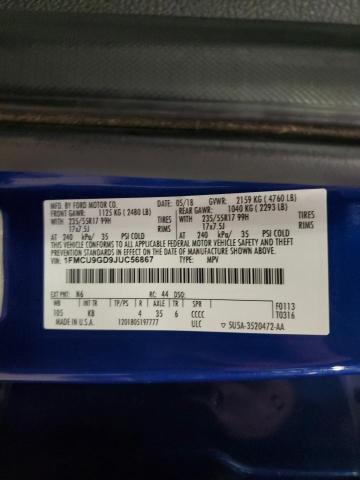 2018 FORD ESCAPE SE - 1FMCU9GD9JUC56867