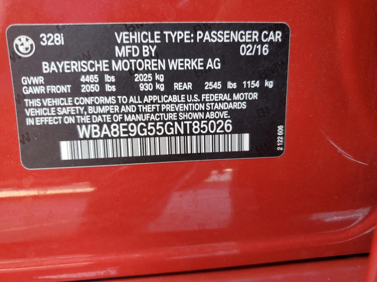 BMW 3 SERIES I SULEV