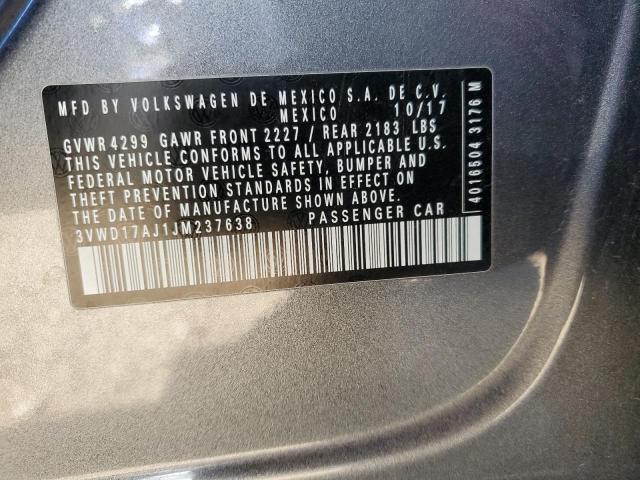 2018 VOLKSWAGEN JETTA SPOR #3303815439