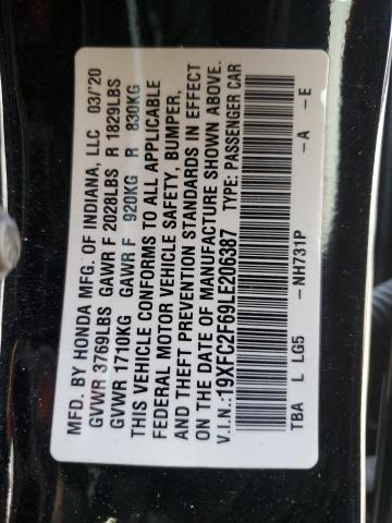 2020 HONDA CIVIC LX #3301732333