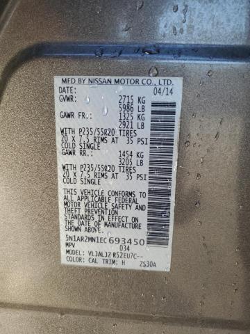 2014 NISSAN PATHFINDER #3290285249