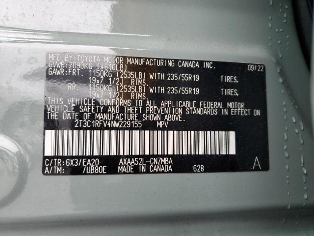 2022 TOYOTA RAV4 XLE P #3308554523