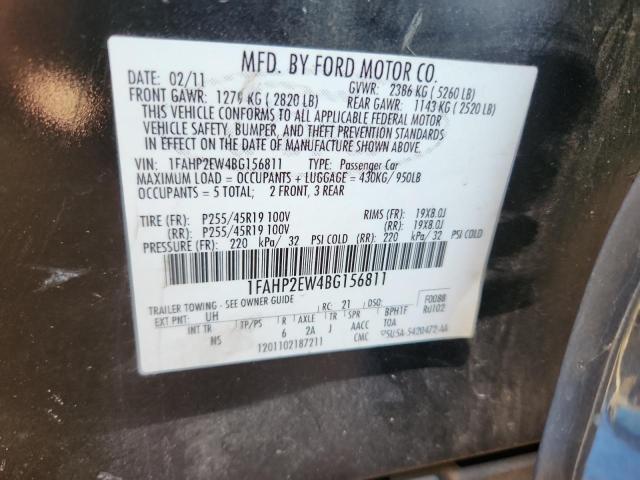 2011 FORD TAURUS SEL #3290231236