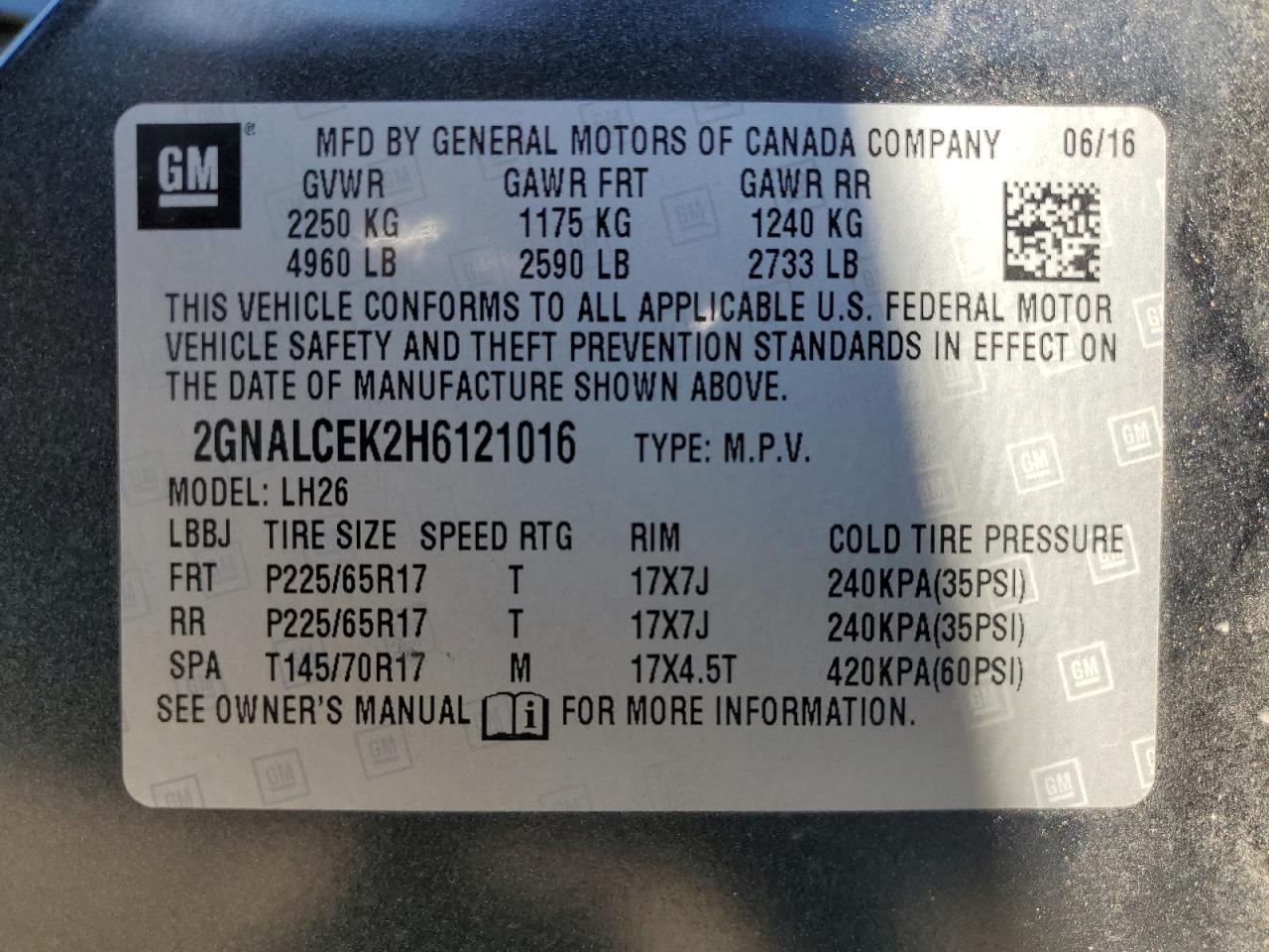 CHEVROLET EQUINOX LT