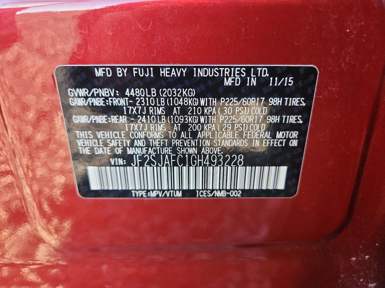 SUBARU FORESTER 2.5I PREMIUM