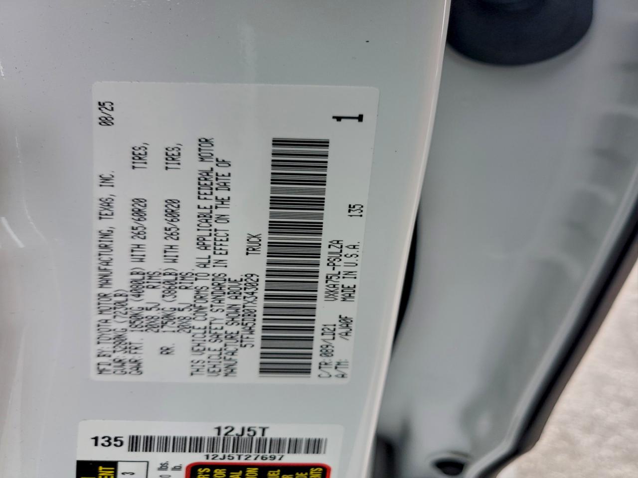 TOYOTA TUNDRA CREWMAX LIMITED