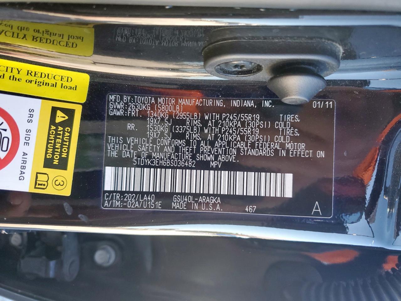 TOYOTA HIGHLANDER LIMITED