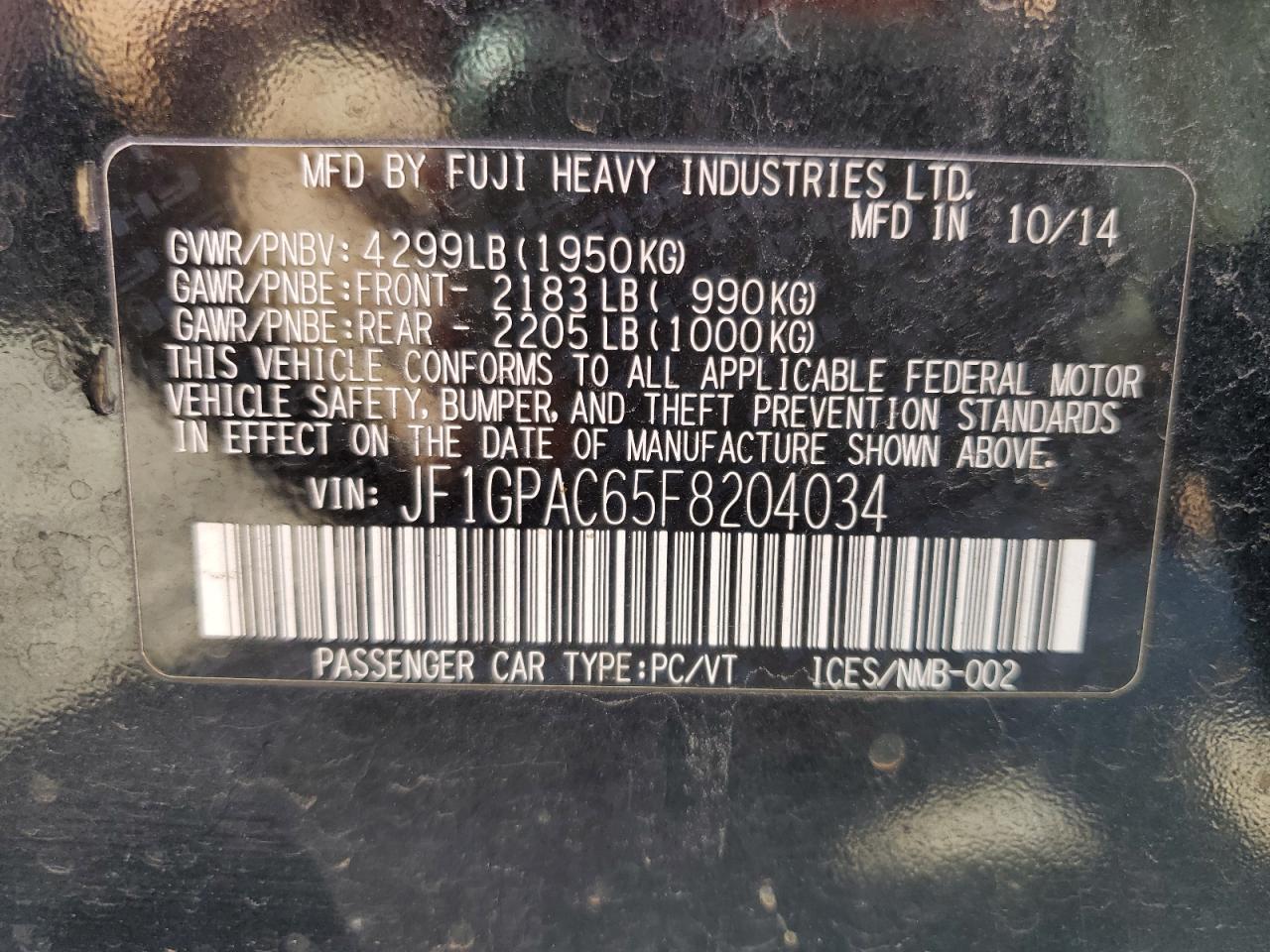 SUBARU IMPREZA PREMIUM