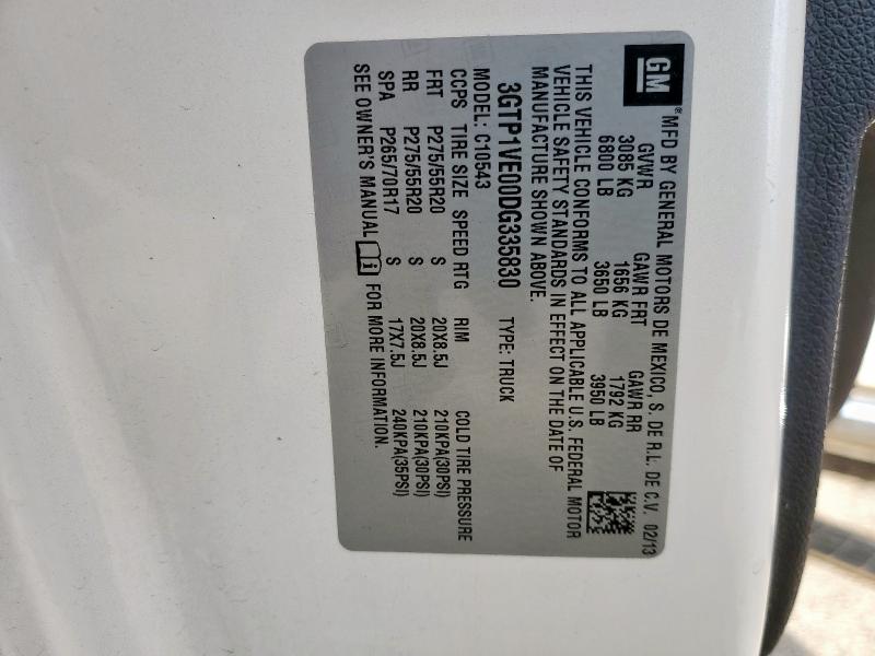 2013 GMC SIERRA C15 #3301882474