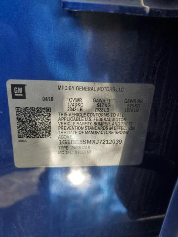 2018 CHEVROLET CRUZE LT #3298029138