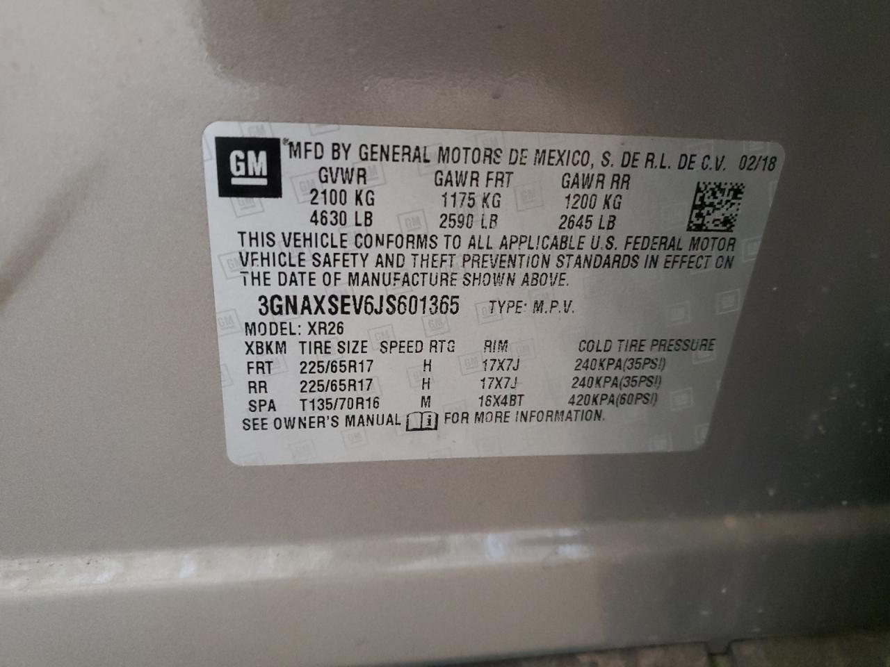 CHEVROLET EQUINOX LT