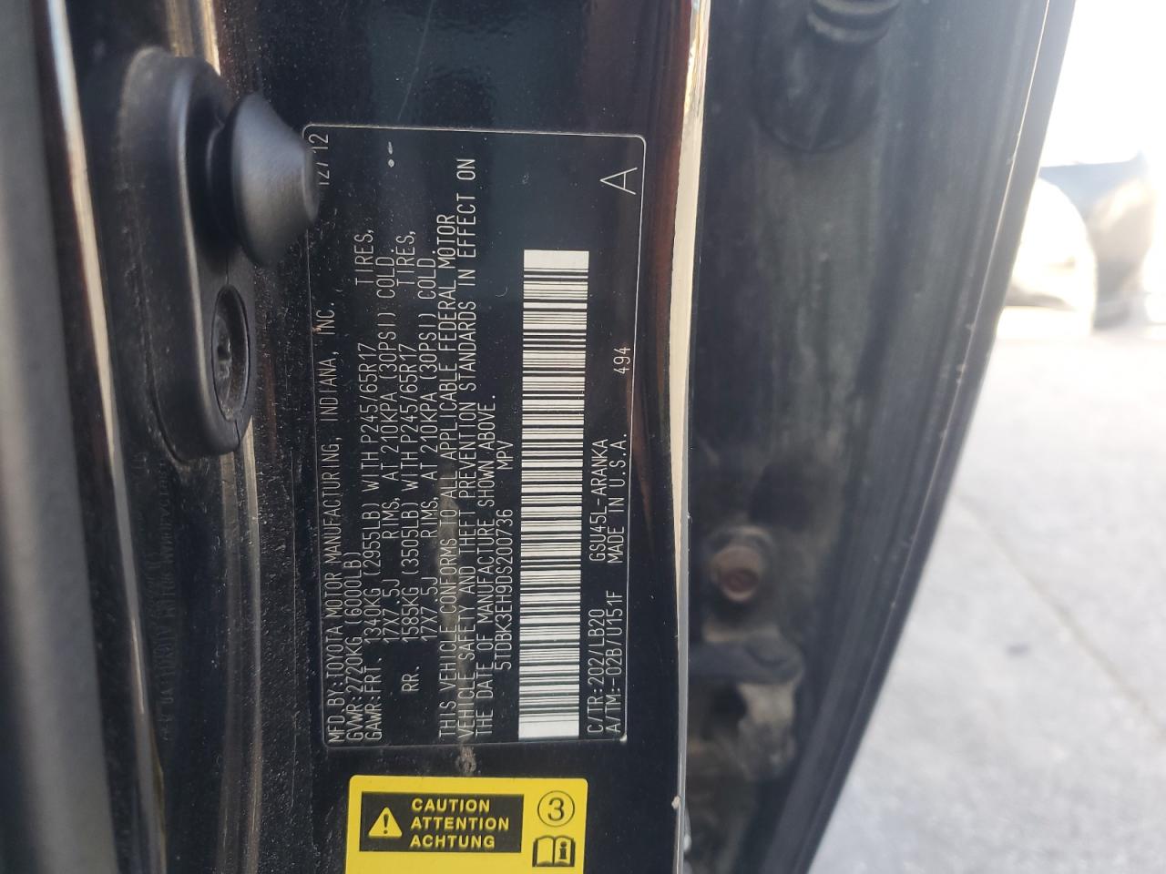 TOYOTA HIGHLANDER BASE