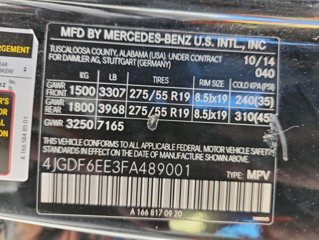 2015 MERCEDES-BENZ GL 450 4MA #3302748001