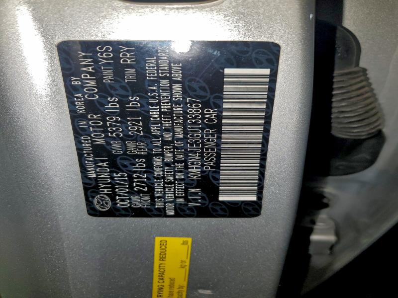 2016 HYUNDAI GENESIS 3. #3297236427