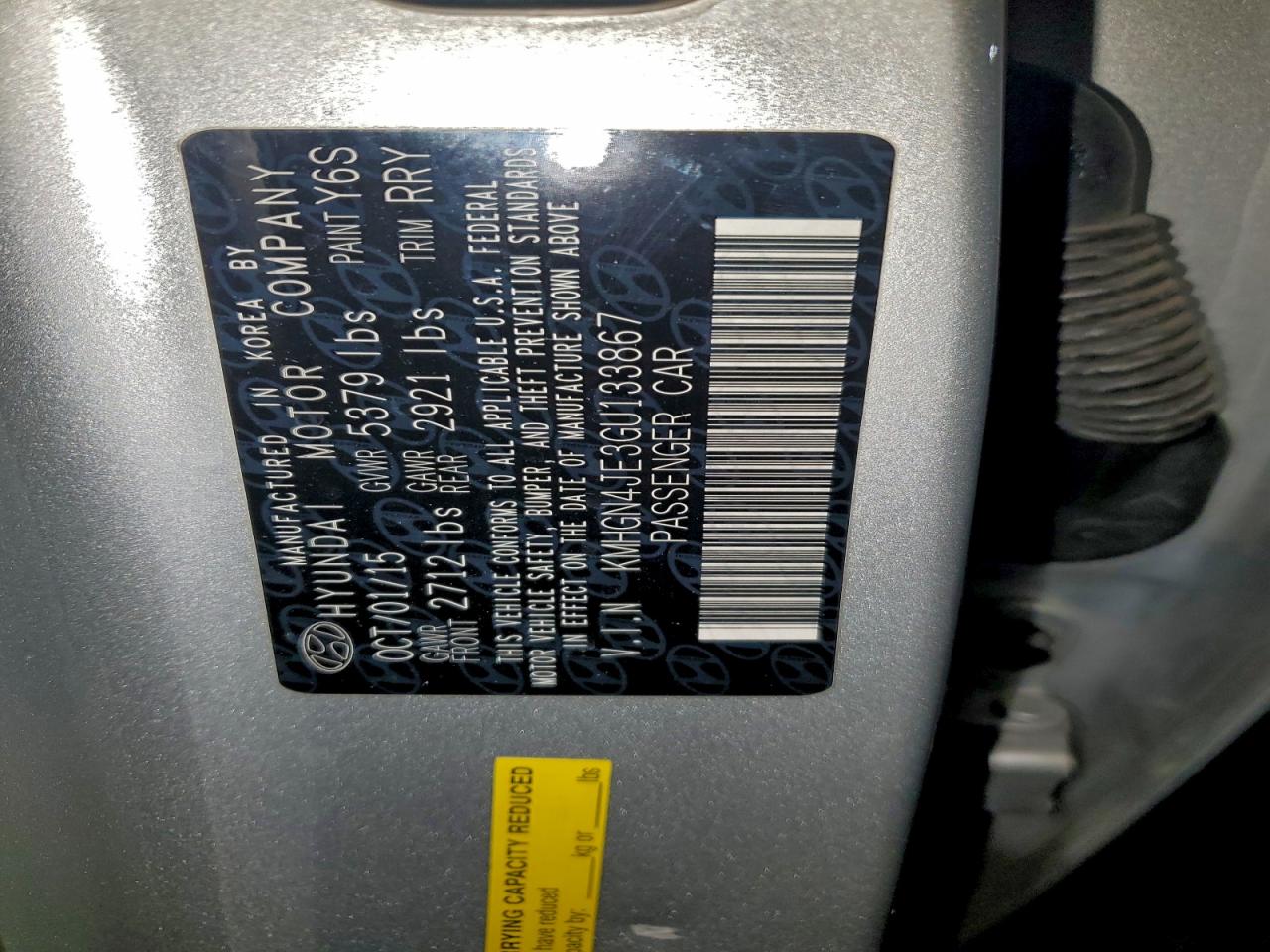 HYUNDAI GENESIS 3.8L