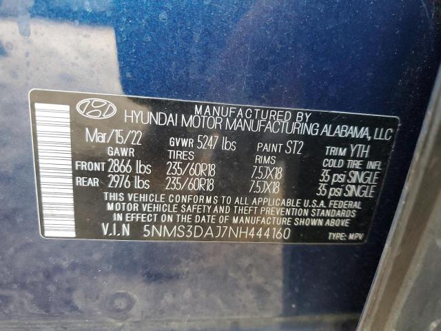 2022 HYUNDAI SANTA FE S #3291339159