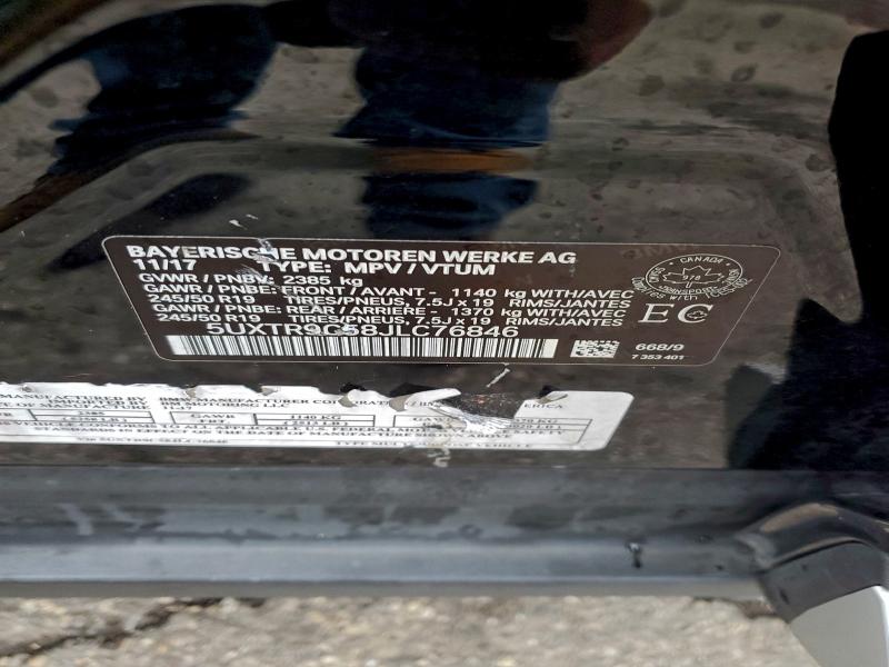 2018 BMW X3 XDRIVE3 #3309441037