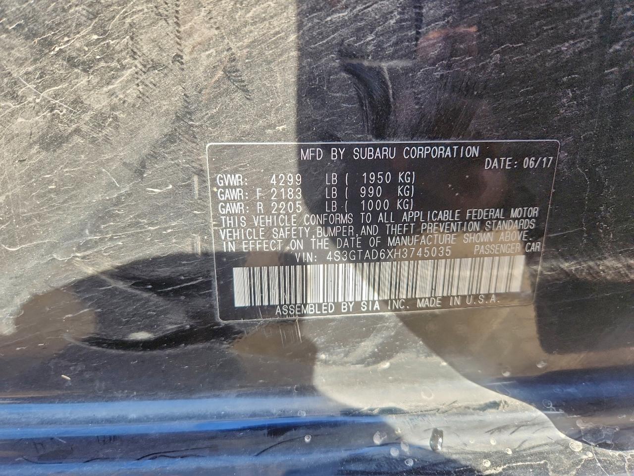 SUBARU IMPREZA PREMIUM PLUS