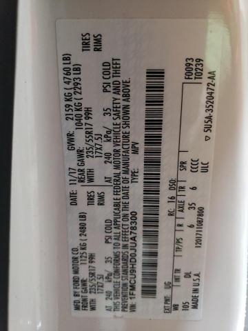 2018 FORD ESCAPE SEL #3301962458