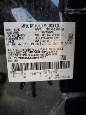 2013 FORD EDGE LIMIT #3304800318