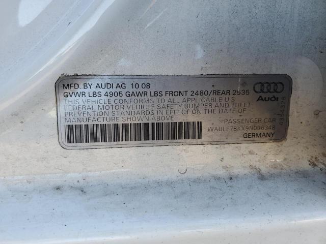 2009 AUDI A4 2.0T QU #3303723478